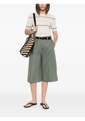 Peserico stripe-pattern T-shirt - Neutrals