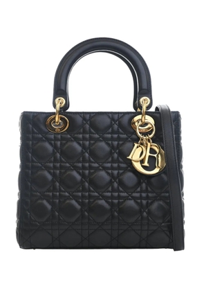 Christian Dior Pre-Owned 2012 Medium Lambskin Cannage Lady Dior satchel - Black