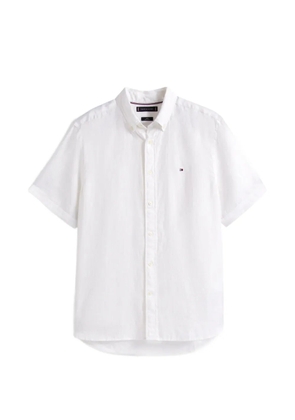 Tommy Hilfiger short-sleeve linen shirt - White