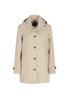 Save The Duck hooded button-up coat - Neutrals