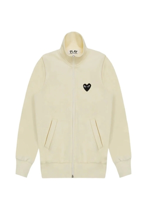 Comme Des Garçons Play Big Heart zip-up sweatshirt - Neutrals
