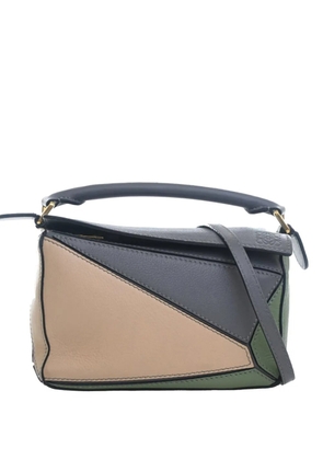 Loewe Pre-Owned 2022 Mini Tricolor Calfskin Puzzle satchel - Grey