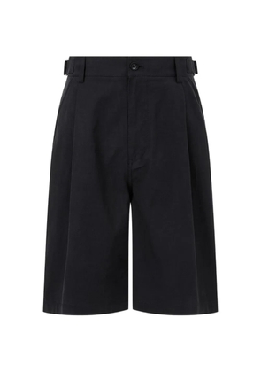 TOMBOY pleated side-strap shorts - Black