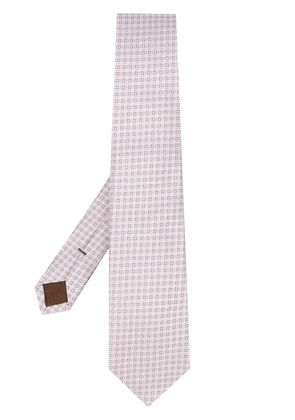 Church's geometric-print silk tie - Grey