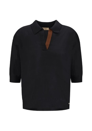 Herno cashmere polo top - Black
