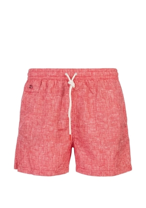 Kiton drawstring swim shorts - Red