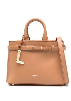 Lancel mini leather tote bag - Brown