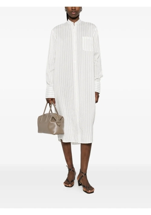 TOTEME striped shirt dress - White