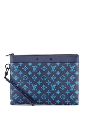 Louis Vuitton Pre-Owned Pochette To-Go Monogram Shadow Leather clutch bag - Blue