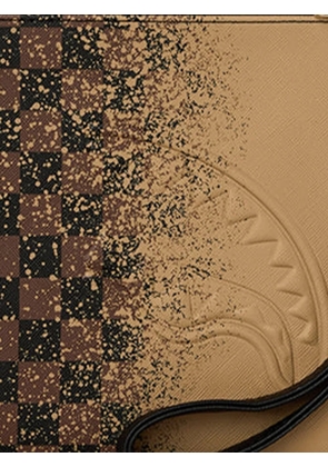 Sprayground Henny Spritz checkered clutch bag - Neutrals