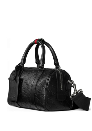 Gucci GG-supreme leather tote bag - Black