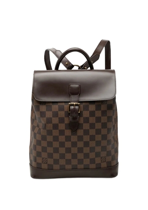Louis Vuitton Pre-Owned 2008 Damier Ebene Soho backpack - Brown