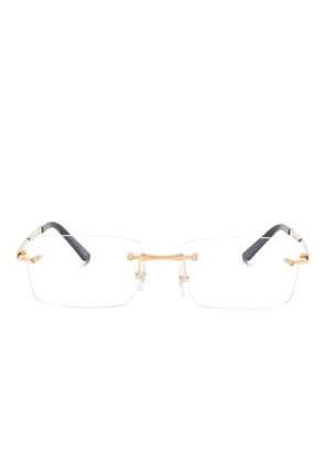 Cartier Eyewear rectangle-frame glasses - Gold
