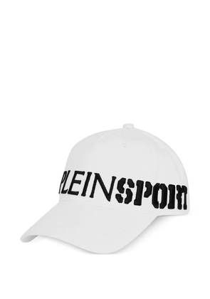 Plein Sport logo-embroidery baseball cap - White
