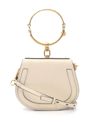 Chloé Pre-Owned 2010-2026 Small Leather Nile Bracelet satchel - White