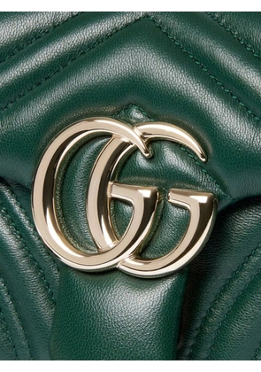 Gucci small GG Marmont chevron-quilted shoulder bag - Green
