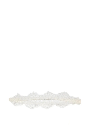 Jennifer Behr Emeline lace headwrap - White