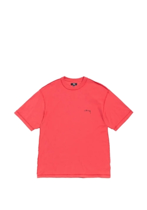 Stüssy logo-print cotton T-shirt - Red