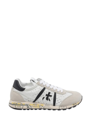 Premiata Lucyd suede-panel sneakers - Neutrals