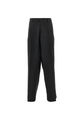 MARSEM pleated straight-leg trousers - Black