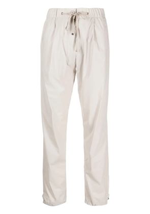 Herno logo-plaque tapered trousers - Neutrals