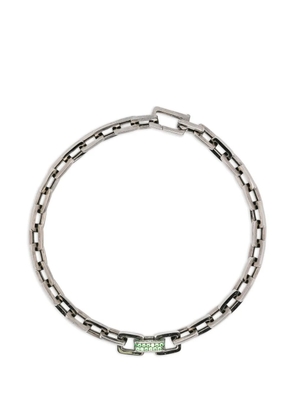 SHAY chain garnet bracelet - Silver