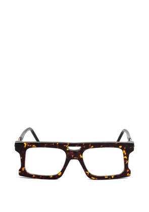 Kuboraum D76 square-frame glasses - Brown