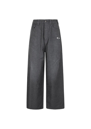 Balenciaga embroidered detail trousers - Grey