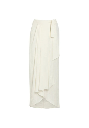 DELOS Ayla crinkled wrap skirt - Neutrals
