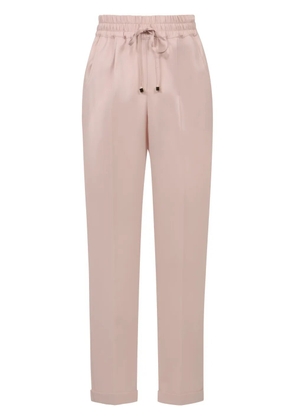 Kiton virgin wool straight-leg trousers - Pink