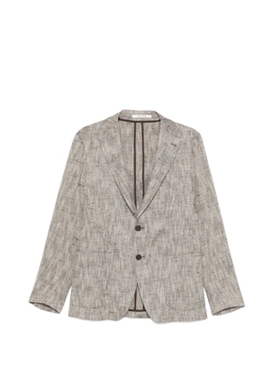 Tagliatore textured two-button blazer - Brown