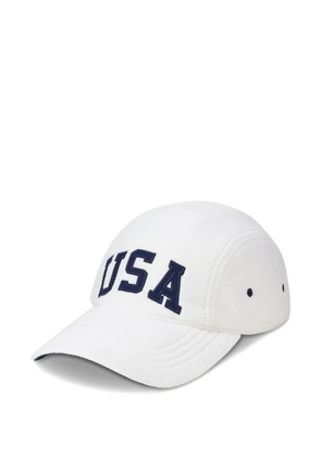 Polo Ralph Lauren Flag Fleece logo-embroidered cap - White