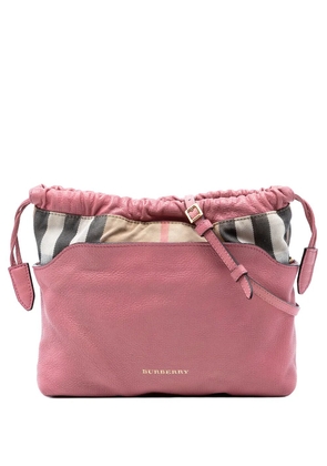 Burberry Pre-Owned 2000-2017 House Check Canvas and Calfskin Little Crush crossbody bag - Pink