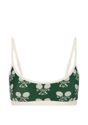The Upside racquet scoop bra - Green