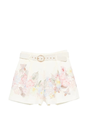 Cenere GB floral-print shorts - Neutrals