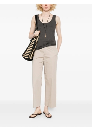 anne claire scoop-neck tank top - Grey