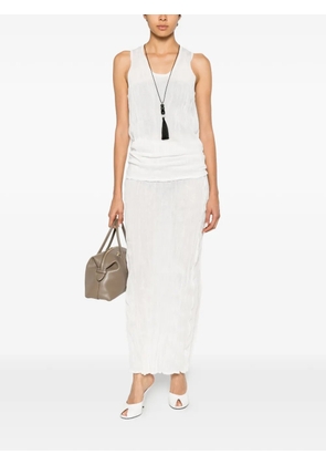 TOTEME crinkled maxi skirt - White