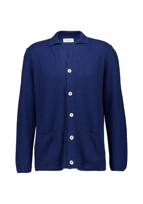 Piacenza Cashmere textured-knit jacket - Blue