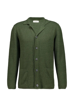Piacenza Cashmere textured-knit jacket - Green
