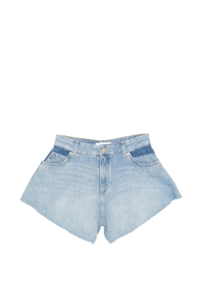 PINKO raw-cut denim shorts - Blue