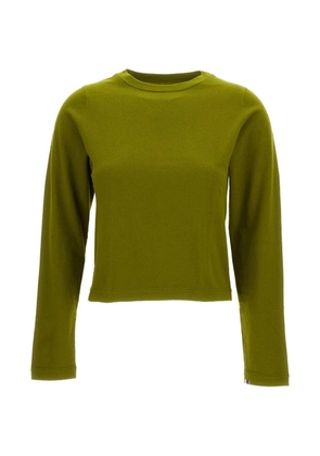 extreme cashmere N°451 Lisa crewneck cotton sweater - Green