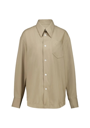 AMI Paris sharp-collar shirt - Neutrals