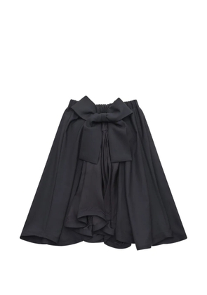 Noir Kei Ninomiya bow-detail gathered skirt - Black