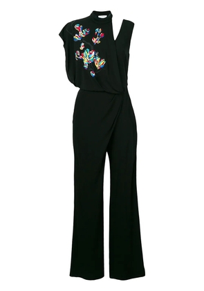 Vionnet draped flared jumpsuit - Black