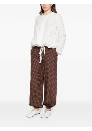 Apuntob drawstring-hem jacket - White