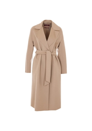 Max Mara belted notched-lapel coat - Neutrals