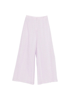 Forte Forte broderie-anglaise trousers - Purple