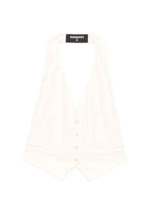 Patrizia Pepe halter tailored vest - Neutrals