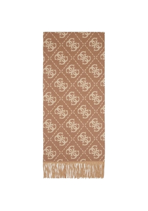 GUESS USA patterned scarf - Brown