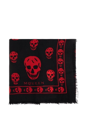Alexander McQueen Classic Skull-print scarf - Black